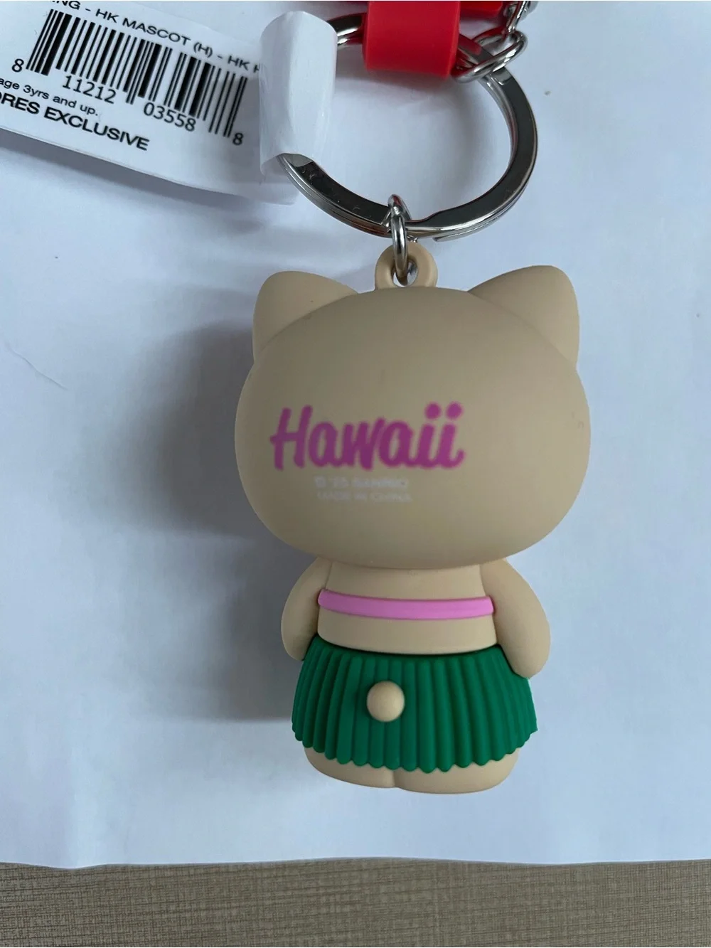 ABC store exclusive Hawaiian Hello Kitty  Keychain Bag Charm